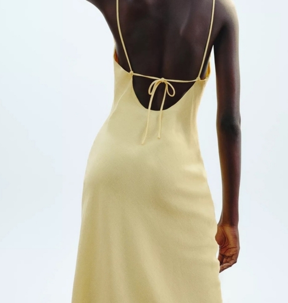 Zara Dresses & Skirts - New Ramie Camisole Midi Dress